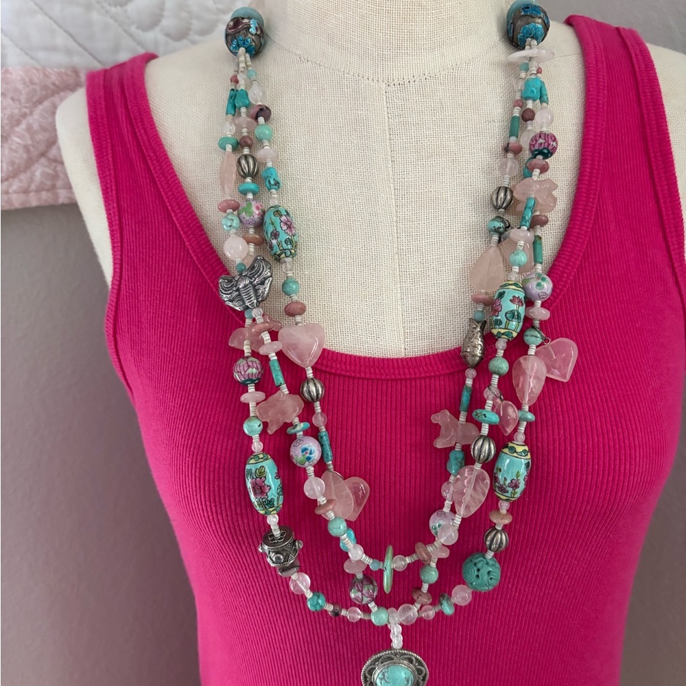 Kim Yubeta 3-Strand Necklace